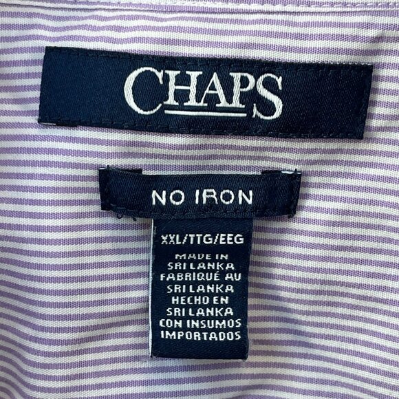 Chaps Womens Plus XXL No Iron Floral Button Up Shirt Long Sleeve Blouse Top - Picture 3 of 11